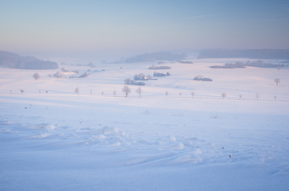 Winterlandschaft bei Heroldstatt