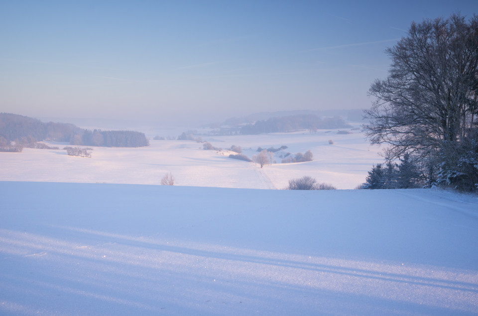 Winterlandschaft bei Heroldstatt