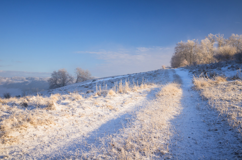 Winterlandschaft bei Donnstetten