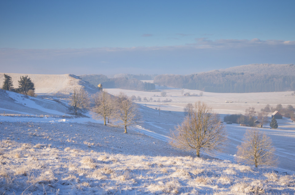 Winterlandschaft bei Donnstetten