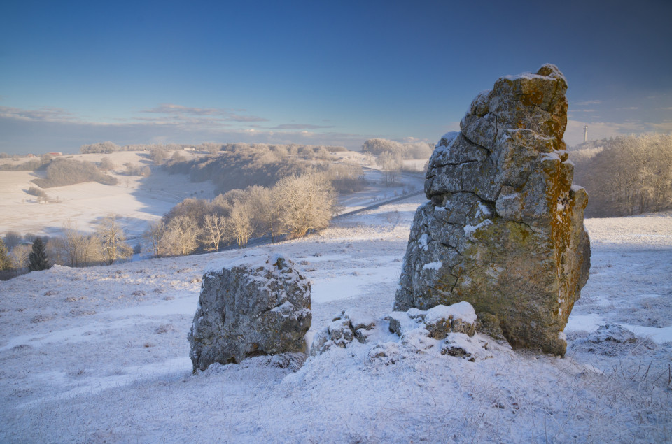 Winterlandschaft bei Donnstetten