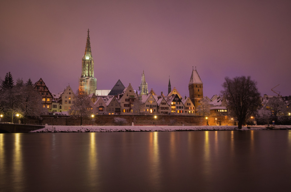 Blick über die Donau auf Ulm