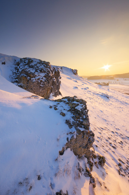 Winterabend bei Donnstetten