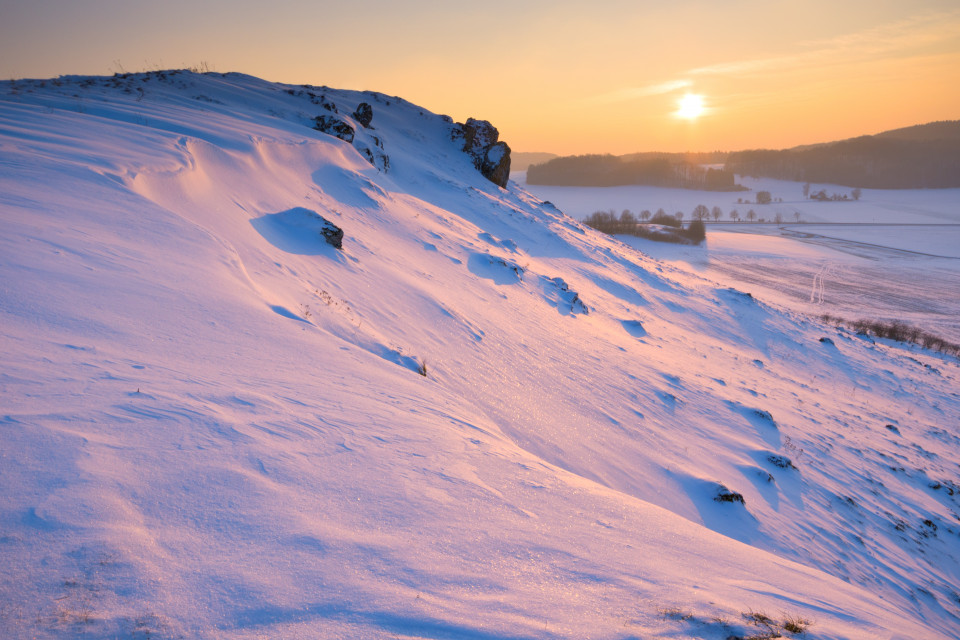 Winterabend bei Donnstetten