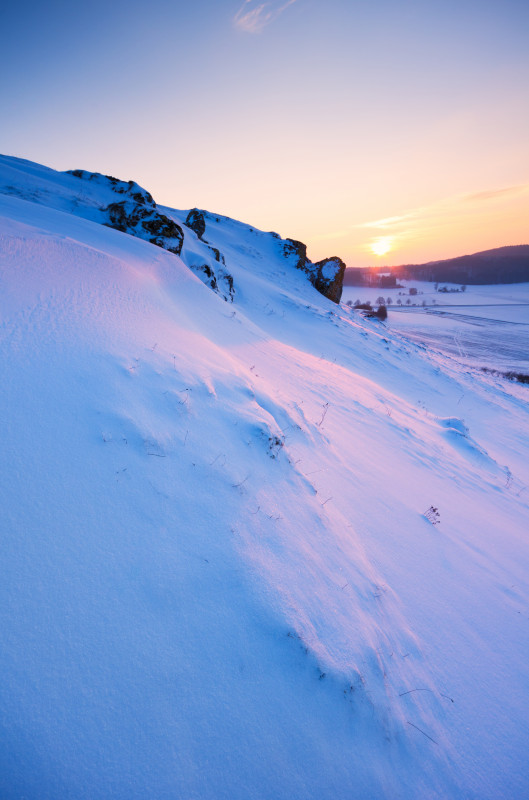 Winterabend bei Donnstetten