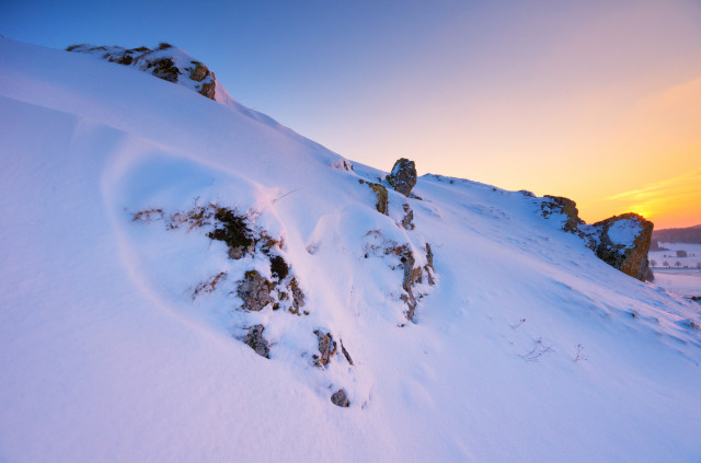 Winterabend bei Donnstetten