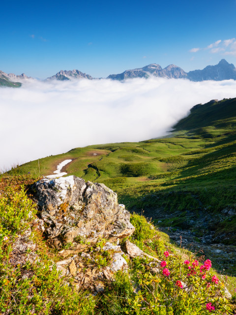 Nebel über dem Riedingtal