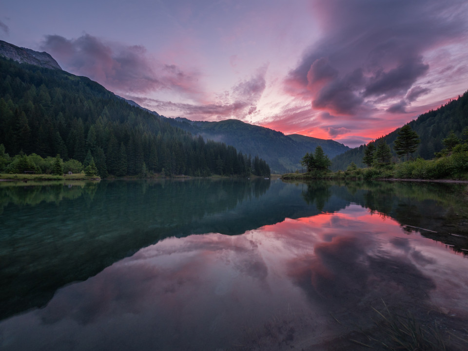 Morgenrot am Schlierersee