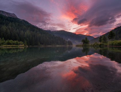 Morgenrot am Schlierersee