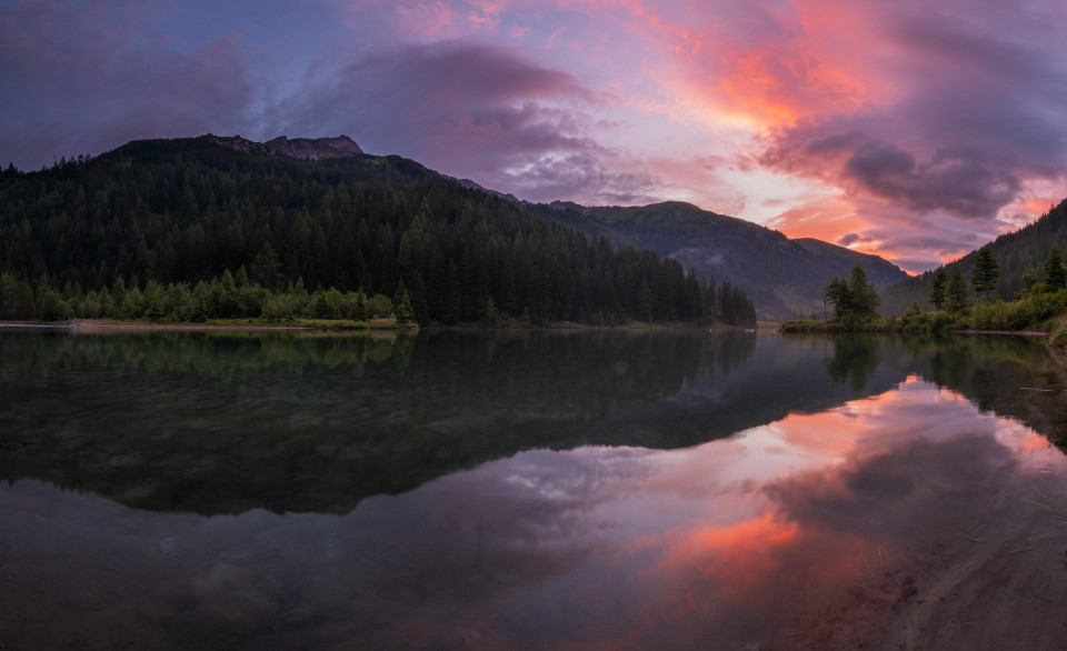 Morgenrot am Schlierersee