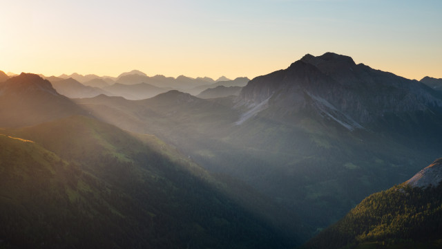 Blick über das Riedingtal von der Riedingspitze