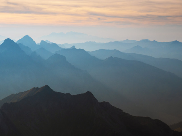 Blick vom Großen Widderstein nach Südwesten