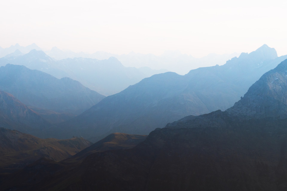 Blick vom Großen Widderstein nach Süden