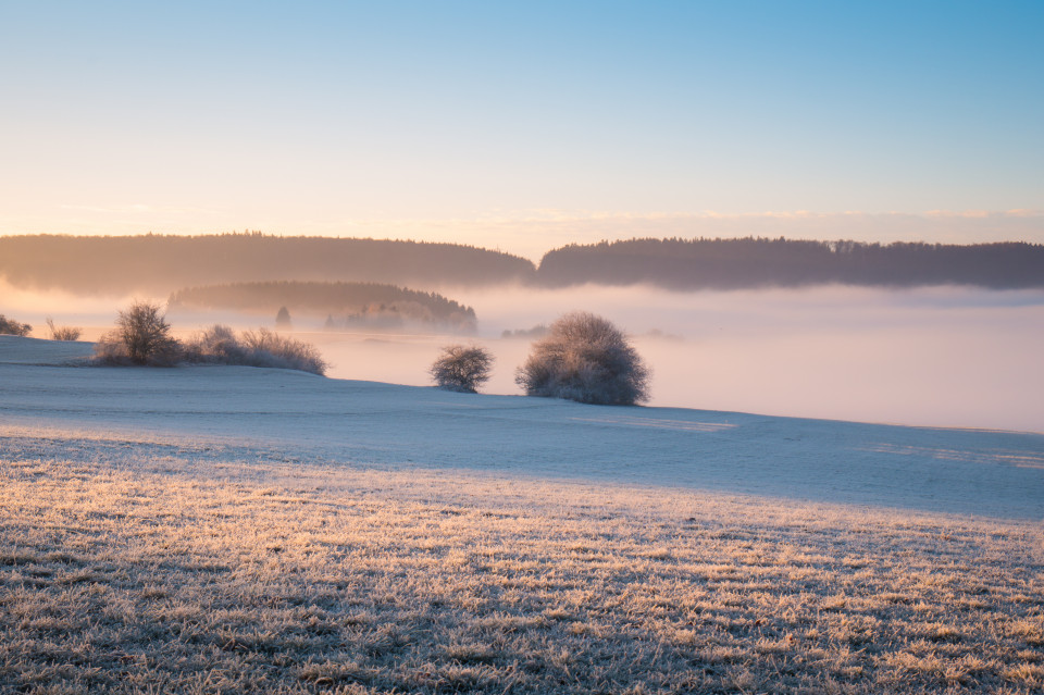 Spätherbstmorgen bei Westerheim