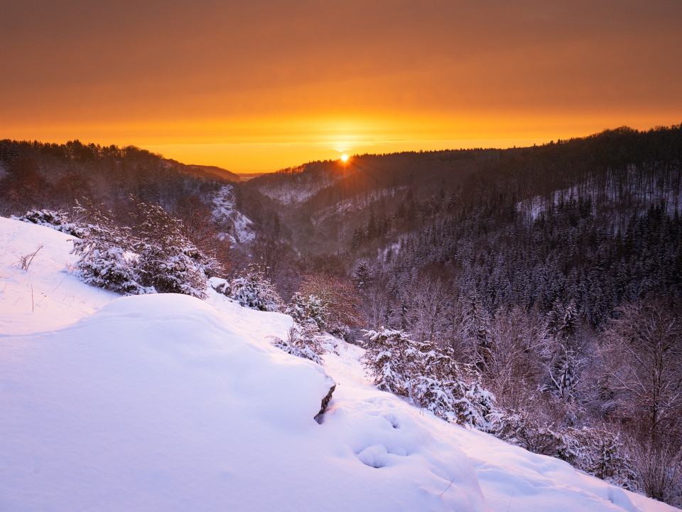 Sonnenaufgang über dem Kleinen Lautertal