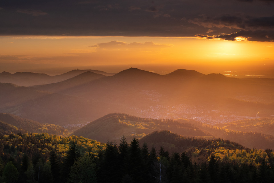 Abendstimmung auf der Teufelsmühle