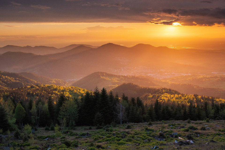 Sonnenuntergang auf der Teufelsmühle