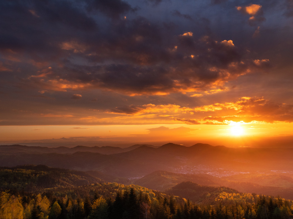 Sonnenuntergang auf der Teufelsmühle