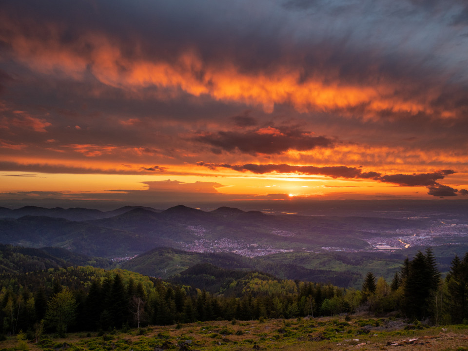 Abendrot auf der Teufelsmühle