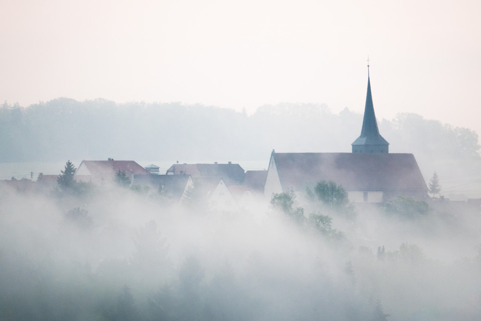 Steinegg im Nebel