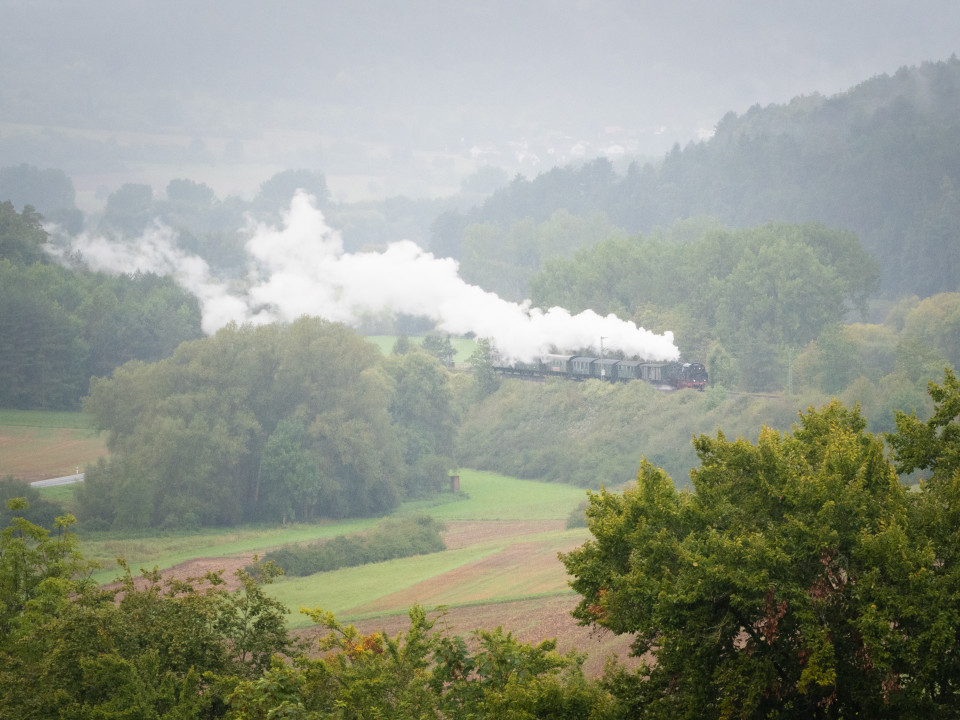 Museumszug "Feuriger Elias" bei Weil der Stadt