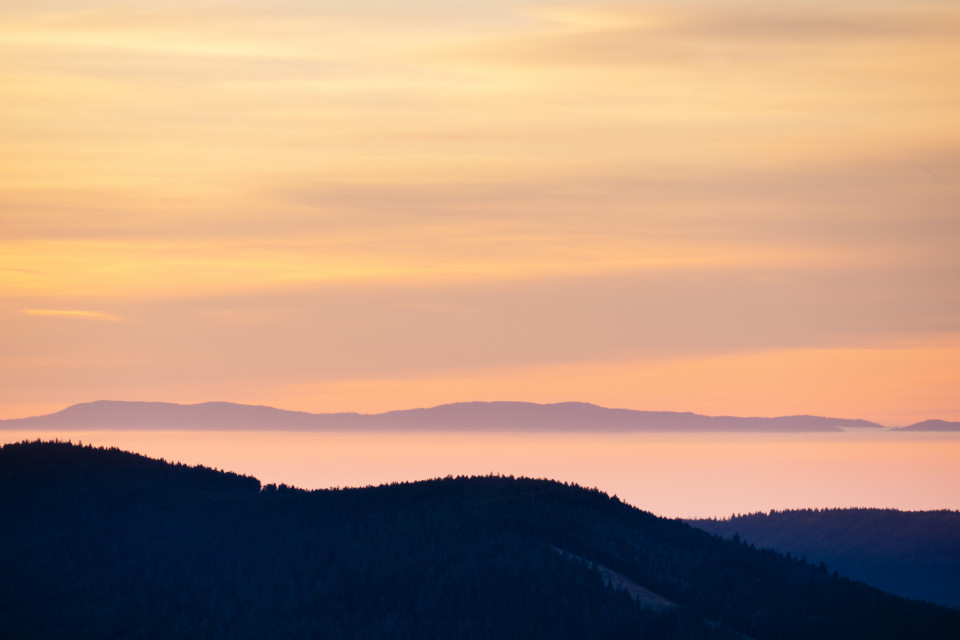 Blick vom Hohlohturm Richtung Vogesen