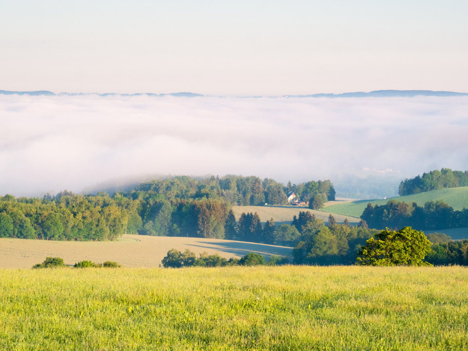 Morgendliche Inversion im Frühsommer