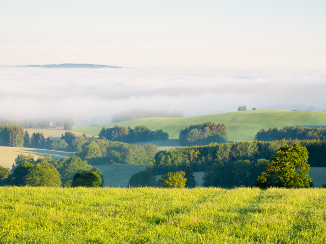 Morgendliche Inversion im Frühsommer