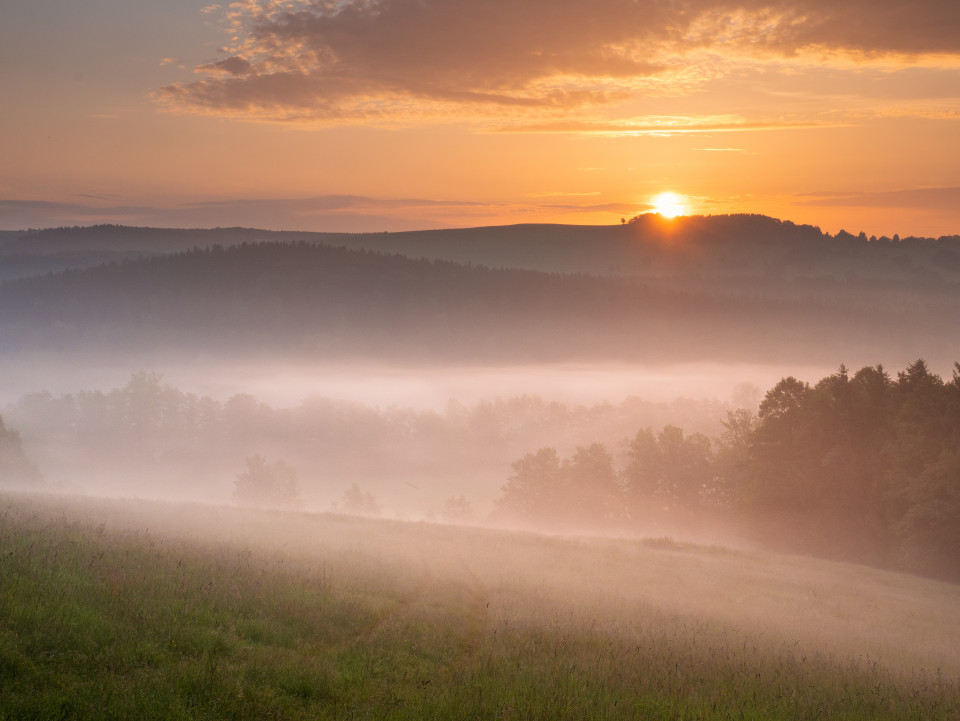 Sonnenaufgang über dem Flöhatal