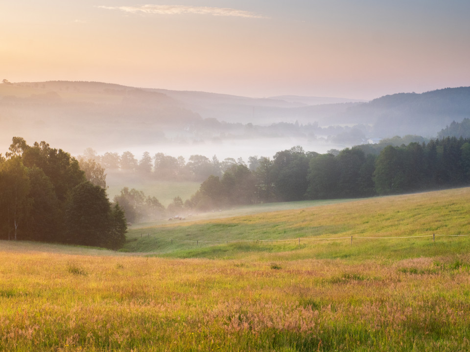 Morgenstimmung über dem Flöhatal