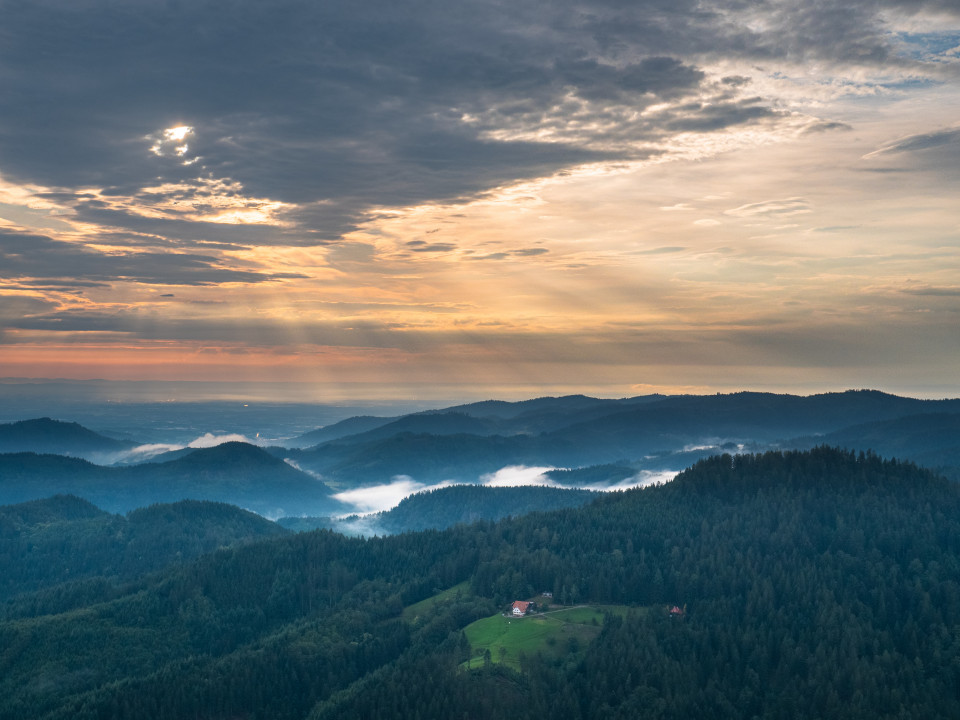 Abendstimmung auf dem Buchkopfturm