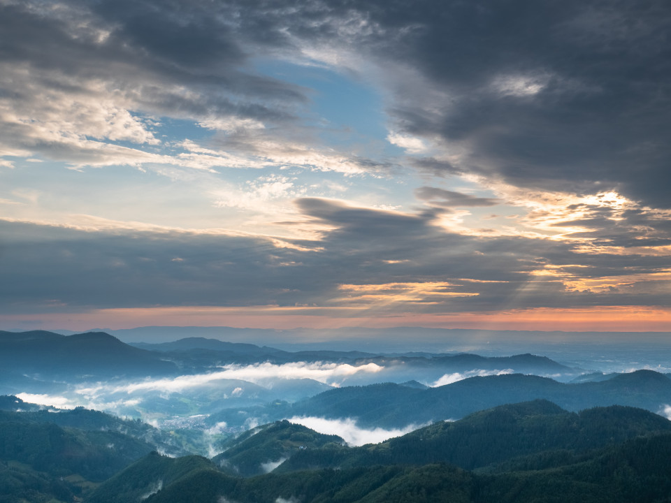 Abendstimmung auf dem Buchkopfturm