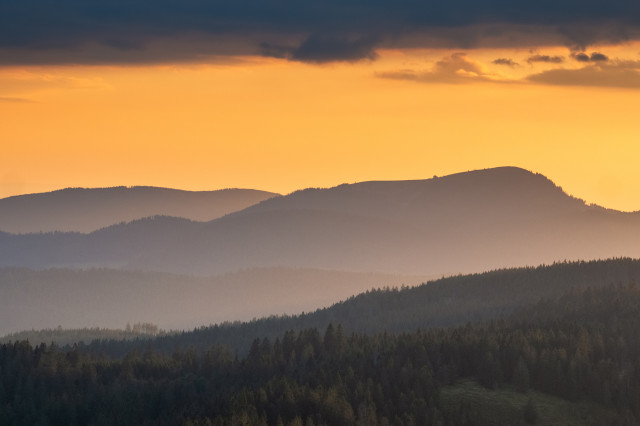 Blick vom Feldberg zum Belchen
