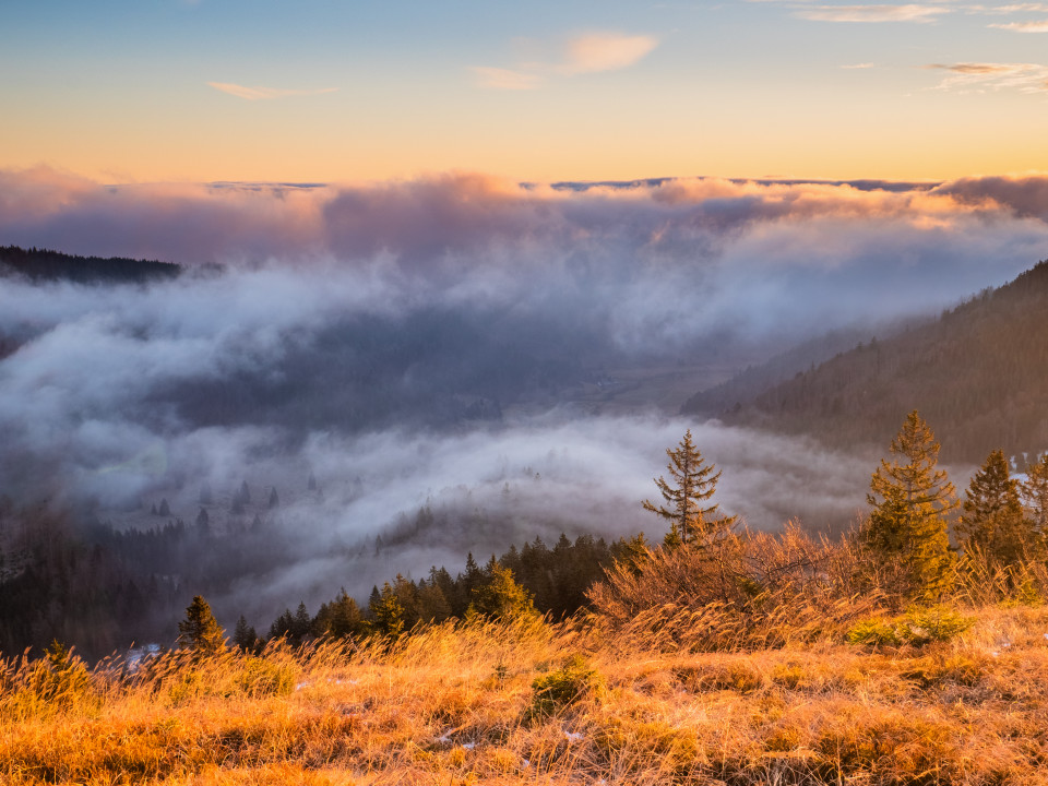 Spätherbstliche Inversion auf dem Herzogenhorn