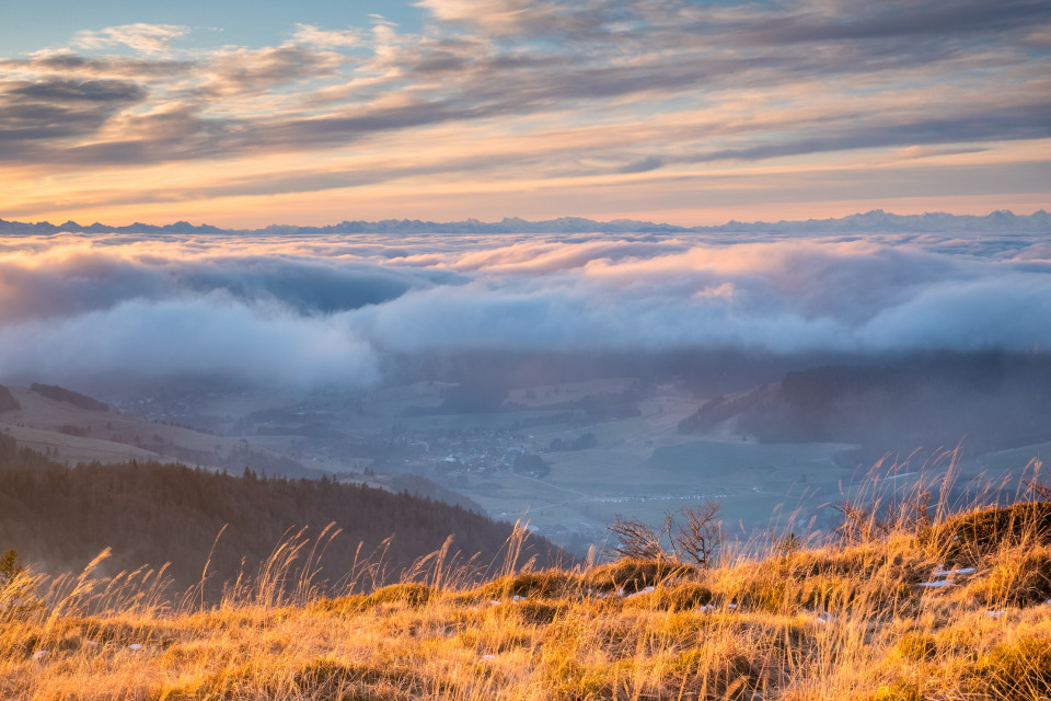 Spätherbstliche Inversion auf dem Herzogenhorn