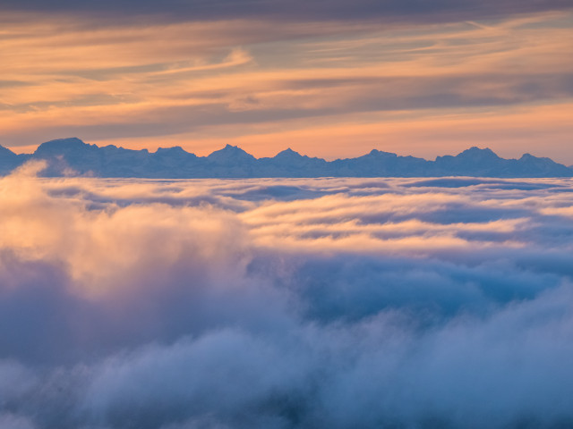 Spätherbstliche Inversion auf dem Herzogenhorn