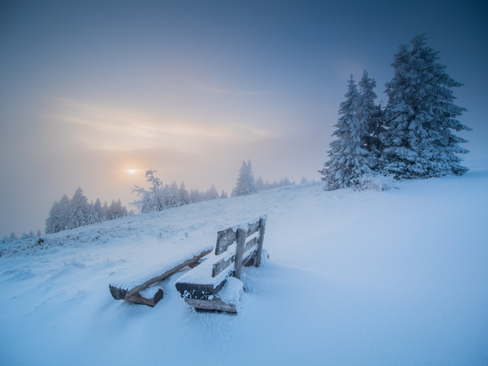 Winterlandschaft auf dem Feldberg