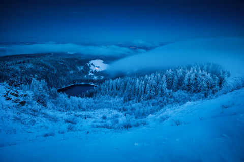 Blaue Stunde auf dem Seebuck