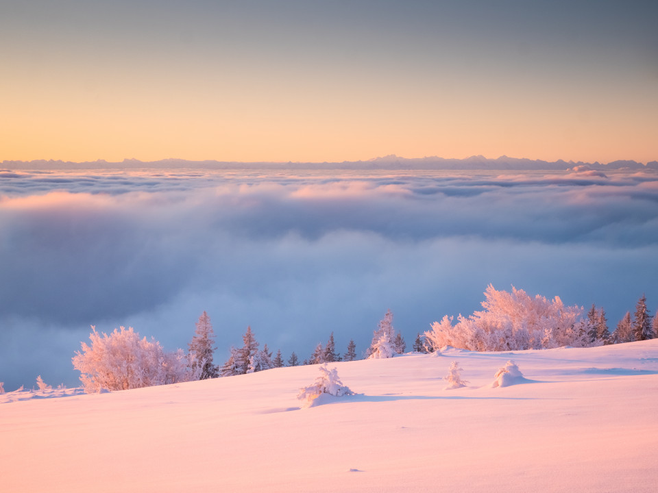 Wintermorgen auf dem Herzogenhorn