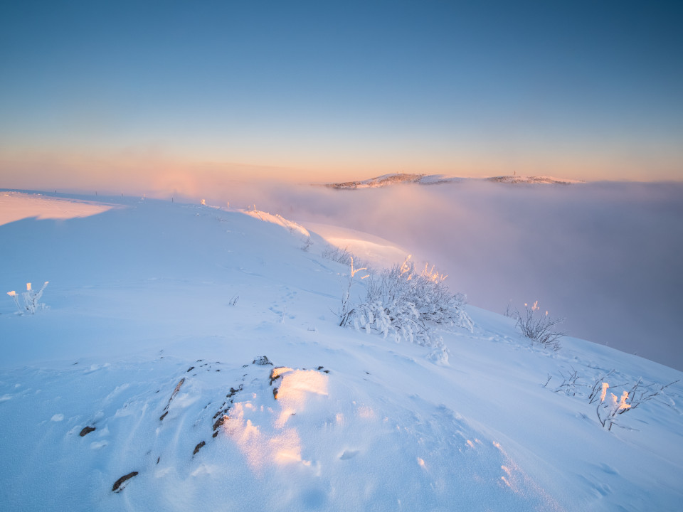 Wintermorgen auf dem Herzogenhorn