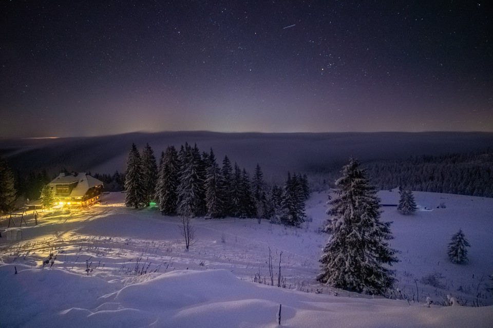 Winternacht zwischen Feldberg und Rinken