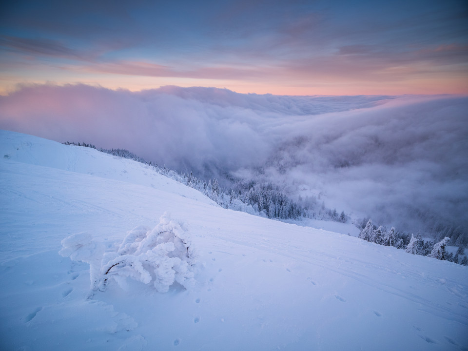 Hochnebel über dem Zastler Loch