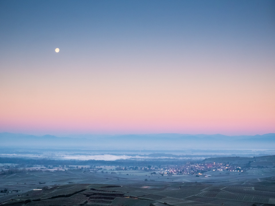 Blick von der Mondhalde zu den Vogesen