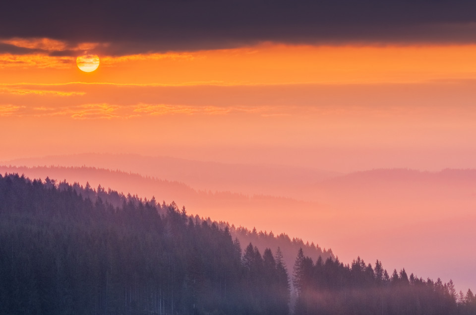 Sonnenaufgang bei der Fürsatzhöhe