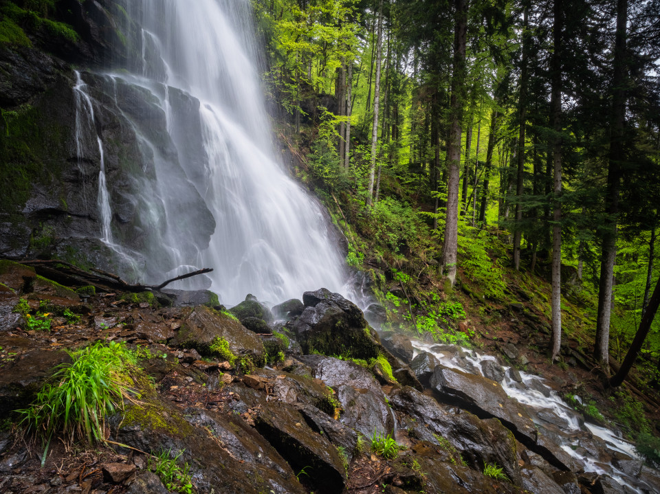 Zweribach, unterer Wasserfall