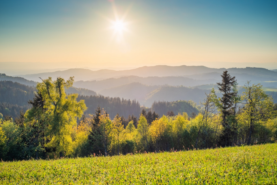 Sonnenuntergang bei Breitnau