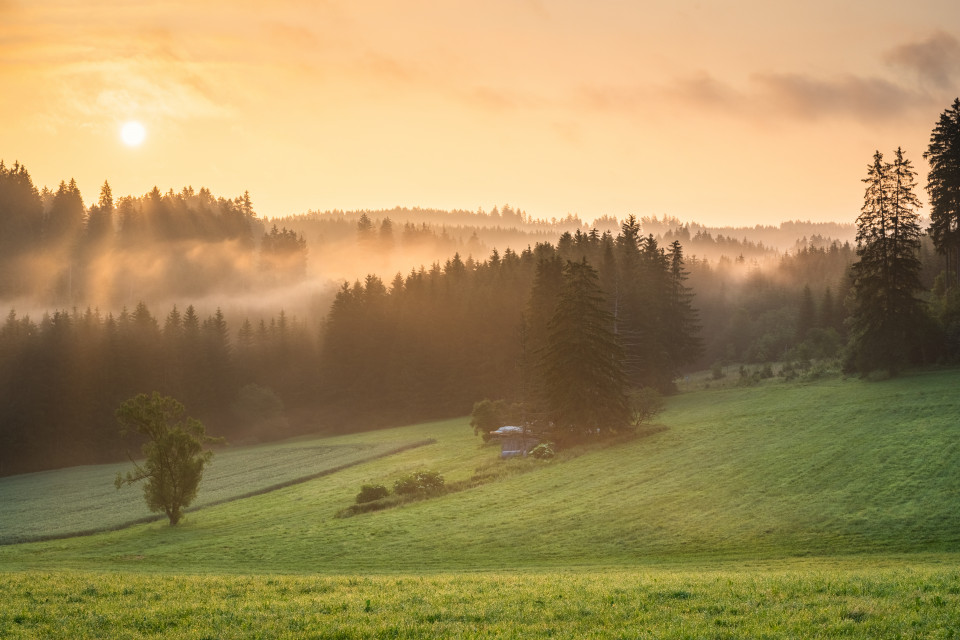 Morgenstimmung im oberen Gauchachtal