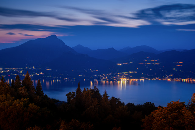 Gardaseeblick von San Zeno aus