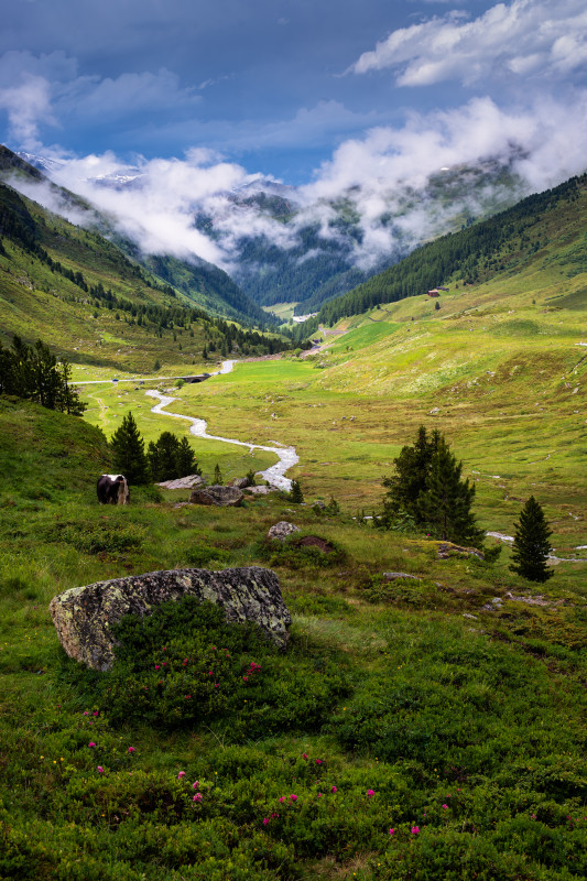 Landschaft am Flüelapass