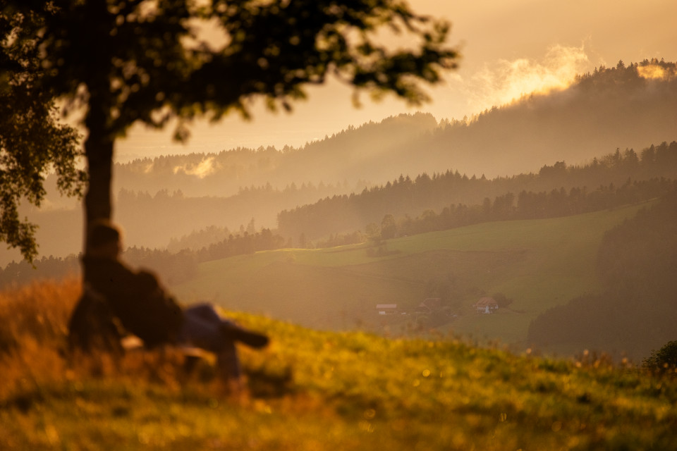 Abendstimmung auf dem Hochgericht bei St. Peter